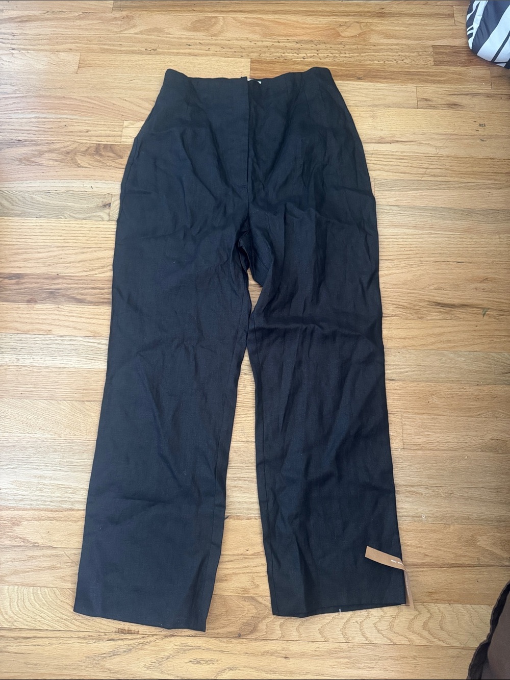 NWT size 6 Reformation Black Colton Linen Pants